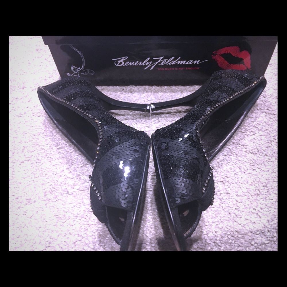 Sequin heels